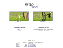 Tablet Screenshot of ergofood.com